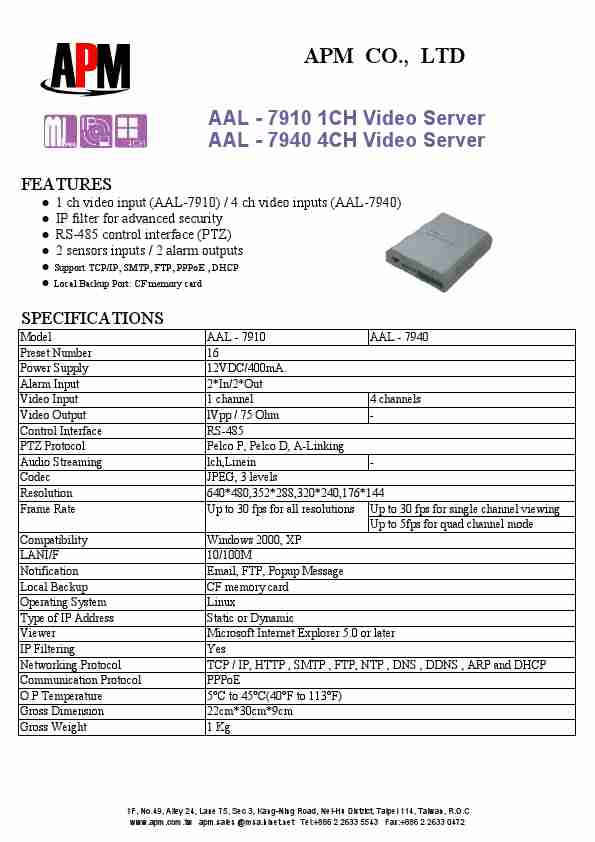 APM Home Theater Server AAL - 7910 1CH-page_pdf